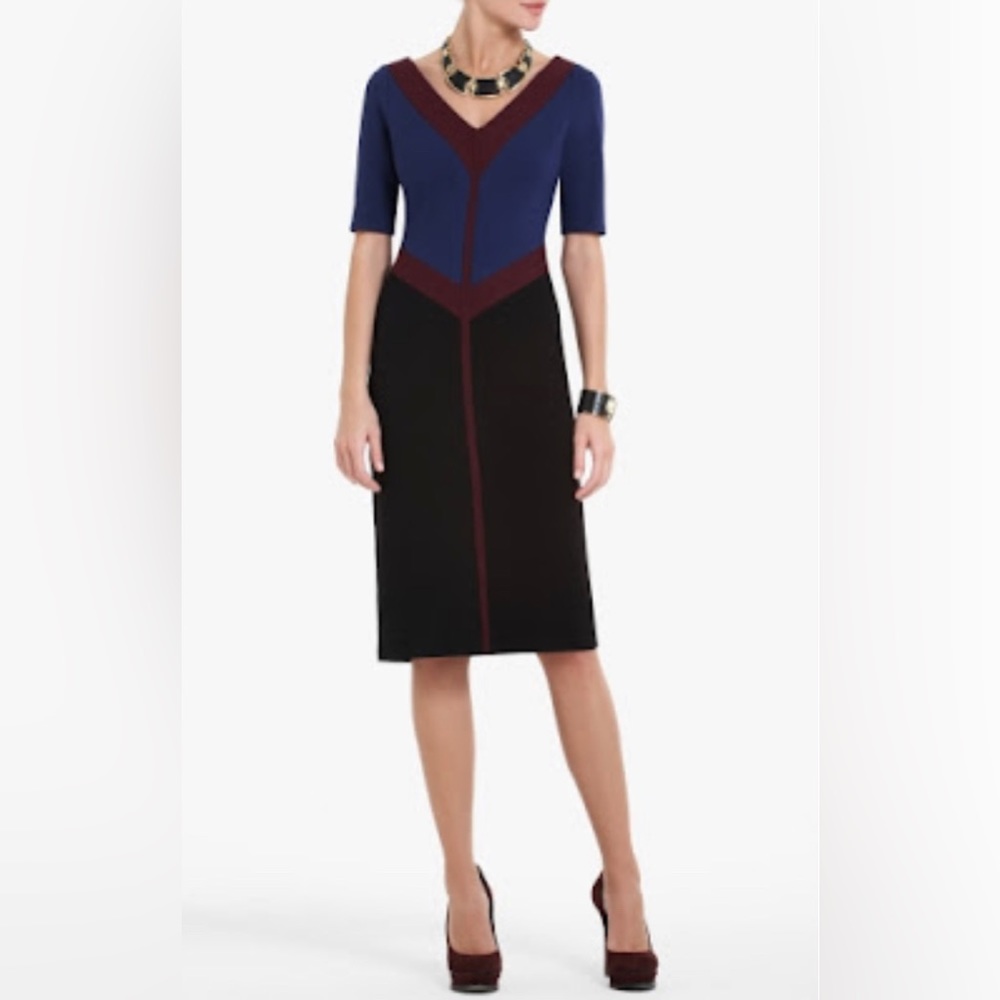 BCBG color block dress